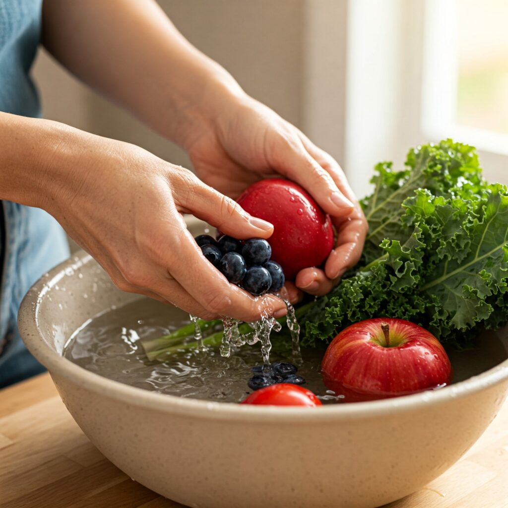 Always wash your produce well